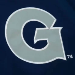 Men Mitchell & Ness Jackets & Outerwear-Heavyweight Satin Jacket Georgetown University