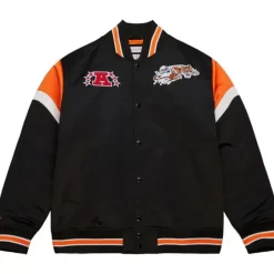 Men Mitchell & Ness Jackets & Outerwear-Heavyweight Satin Jacket Cincinnati Bengals