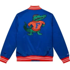 Men Mitchell & Ness Jackets & Outerwear-Heavyweight Satin Jacket University Of Florida