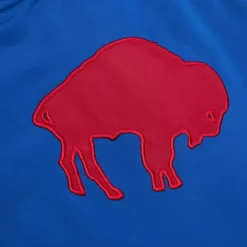 Men Mitchell & Ness Jackets & Outerwear-Heavyweight Satin Jacket Buffalo Bills