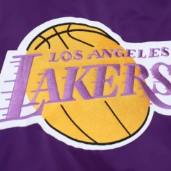 Men Mitchell & Ness Jackets & Outerwear-Heavyweight Satin Jacket Los Angeles Lakers