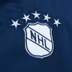 Men Mitchell & Ness Jackets & Outerwear-Heavyweight Satin Jacket Hartford Whalers