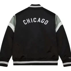 Men Mitchell & Ness Jackets & Outerwear-Heavyweight Satin Jacket Chicago White Sox
