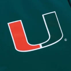 Men Mitchell & Ness Jackets & Outerwear-Heavyweight Satin Jacket University Of Miami