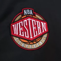 Men Mitchell & Ness Jackets & Outerwear-Heavyweight Satin Jacket Minnesota Timberwolves