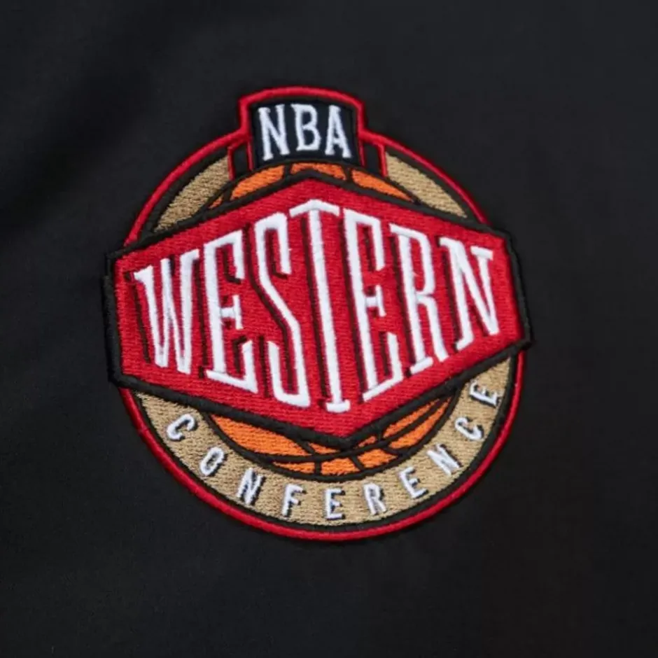 Men Mitchell & Ness Jackets & Outerwear-Heavyweight Satin Jacket Minnesota Timberwolves