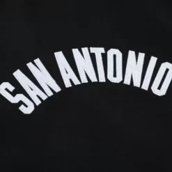 Men Mitchell & Ness Jackets & Outerwear-Heavyweight Satin Jacket San Antonio Spurs