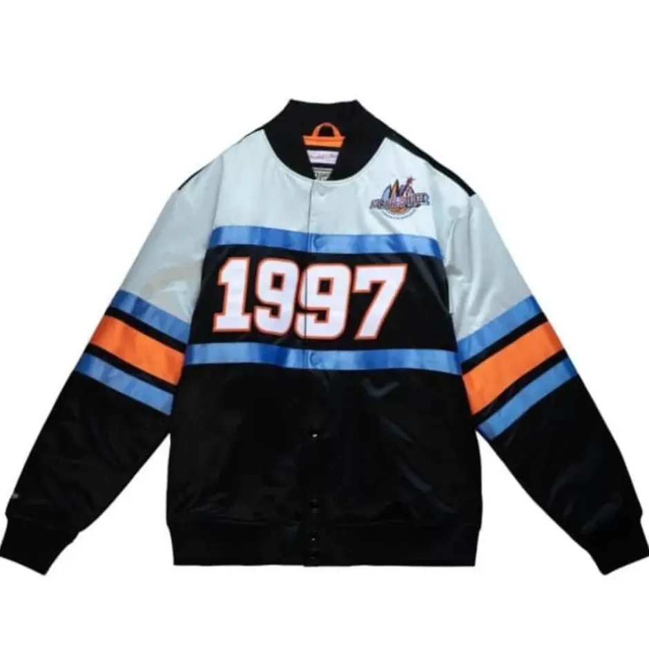 Men Mitchell & Ness Jackets & Outerwear-Heavyweight Satin Jacket All Star 1997-98