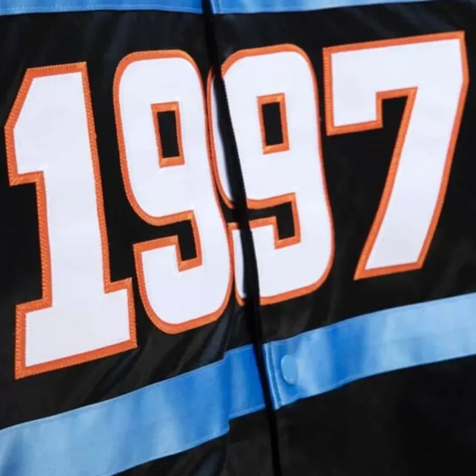 Men Mitchell & Ness Jackets & Outerwear-Heavyweight Satin Jacket All Star 1997-98