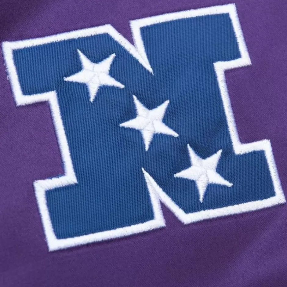 Men Mitchell & Ness Jackets & Outerwear-Heavyweight Satin Jacket Minnesota Vikings