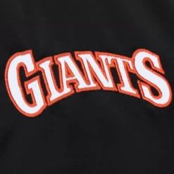 Men Mitchell & Ness Jackets & Outerwear-Heavyweight Satin Jacket San Francisco Giants