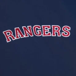 Men Mitchell & Ness Jackets & Outerwear-Heavyweight Satin Jacket New York Rangers