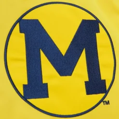 Men Mitchell & Ness Jackets & Outerwear-Heavyweight Satin Jacket University Of Michigan