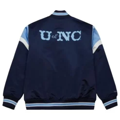 Men Mitchell & Ness Jackets & Outerwear-Heavyweight Satin Jacket University Of North Carolina