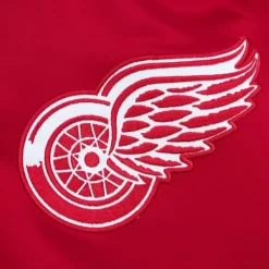 Men Mitchell & Ness Jackets & Outerwear-Heavyweight Satin Jacket Detroit Red Wings