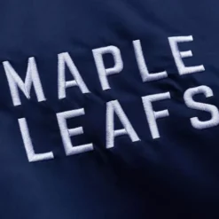Men Mitchell & Ness Jackets & Outerwear-Heavyweight Satin Jacket Toronto Maple Leafs