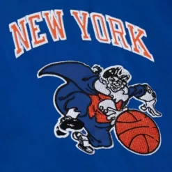 Men Mitchell & Ness Jackets & Outerwear-Heavyweight Satin Jacket New York Knicks