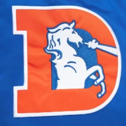 Men Mitchell & Ness Jackets & Outerwear-Heavyweight Satin Jacket Denver Broncos