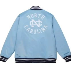 Men Mitchell & Ness Jackets & Outerwear-Heavyweight Satin Jacket University Of North Carolina