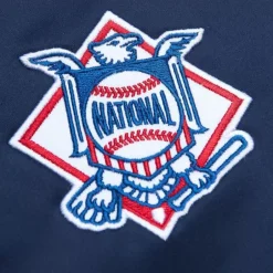 Men Mitchell & Ness Jackets & Outerwear-Heavyweight Satin Jacket St. Louis Cardinals