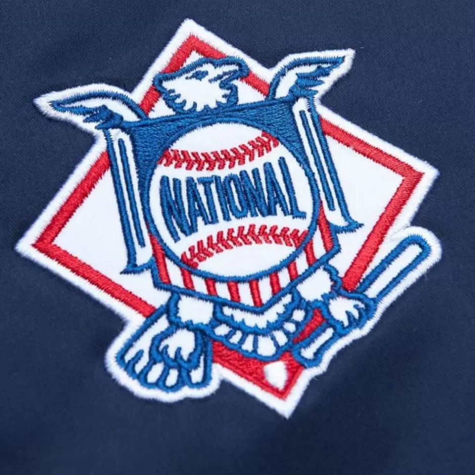 Men Mitchell & Ness Jackets & Outerwear-Heavyweight Satin Jacket St. Louis Cardinals