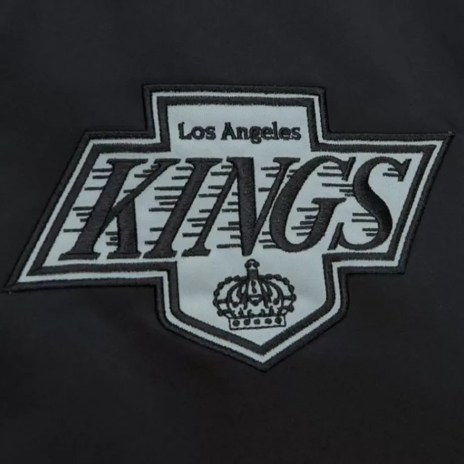 Men Mitchell & Ness Jackets & Outerwear-Heavyweight Satin Jacket Los Angeles Kings