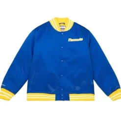 Men Mitchell & Ness Jackets & Outerwear-Heavyweight Satin Jacket Denver Nuggets