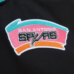 Men Mitchell & Ness Jackets & Outerwear-Heavyweight Satin Jacket San Antonio Spurs