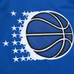 Men Mitchell & Ness Jackets & Outerwear-Heavyweight Satin Jacket Orlando Magic