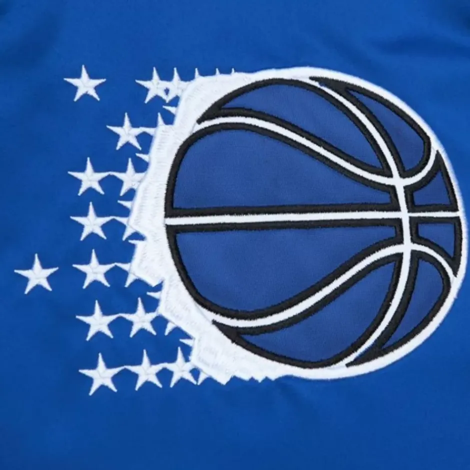 Men Mitchell & Ness Jackets & Outerwear-Heavyweight Satin Jacket Orlando Magic