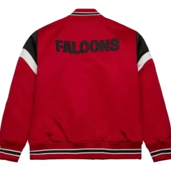 Men Mitchell & Ness Jackets & Outerwear-Heavyweight Satin Jacket Atlanta Falcons
