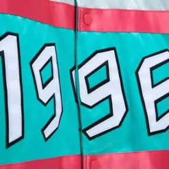 Men Mitchell & Ness Jackets & Outerwear-Heavyweight Satin Jacket All Star 1996-97