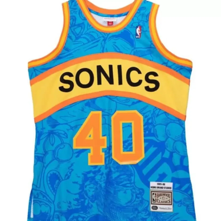 Mitchell & Ness Nba Authentic-Hebru Jersey Seattle Supersonics Shawn Kemp