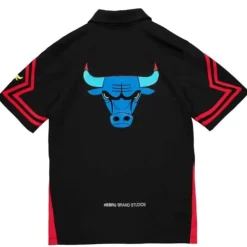 Men Mitchell & Ness T-Shirts & Tops-Hebru Shooting Shirt Chicago Bulls