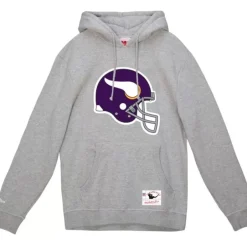 Men Mitchell & Ness Hoodies & Sweatshirts-Helmet 1 Hoodie Minnesota Vikings
