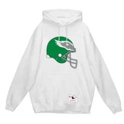 Men Mitchell & Ness Hoodies & Sweatshirts-Helmet 2 Hoodie Philadelphia Eagles