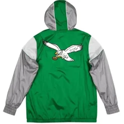 Men Mitchell & Ness Jackets & Outerwear-Highlight Reel Windbreaker Philadelphia Eagles
