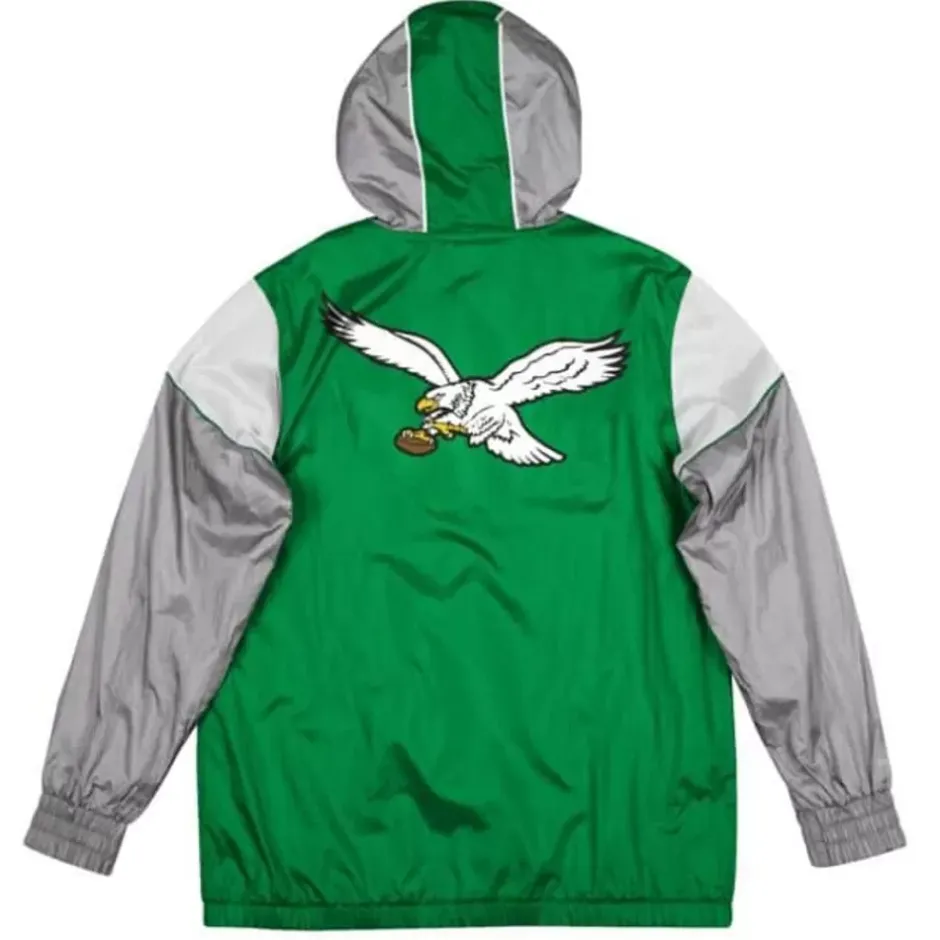 Men Mitchell & Ness Jackets & Outerwear-Highlight Reel Windbreaker Philadelphia Eagles