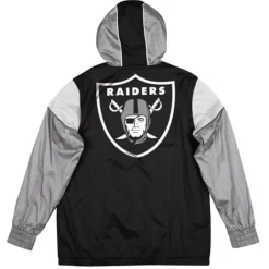 Men Mitchell & Ness Jackets & Outerwear-Highlight Reel Windbreaker Oakland Raiders