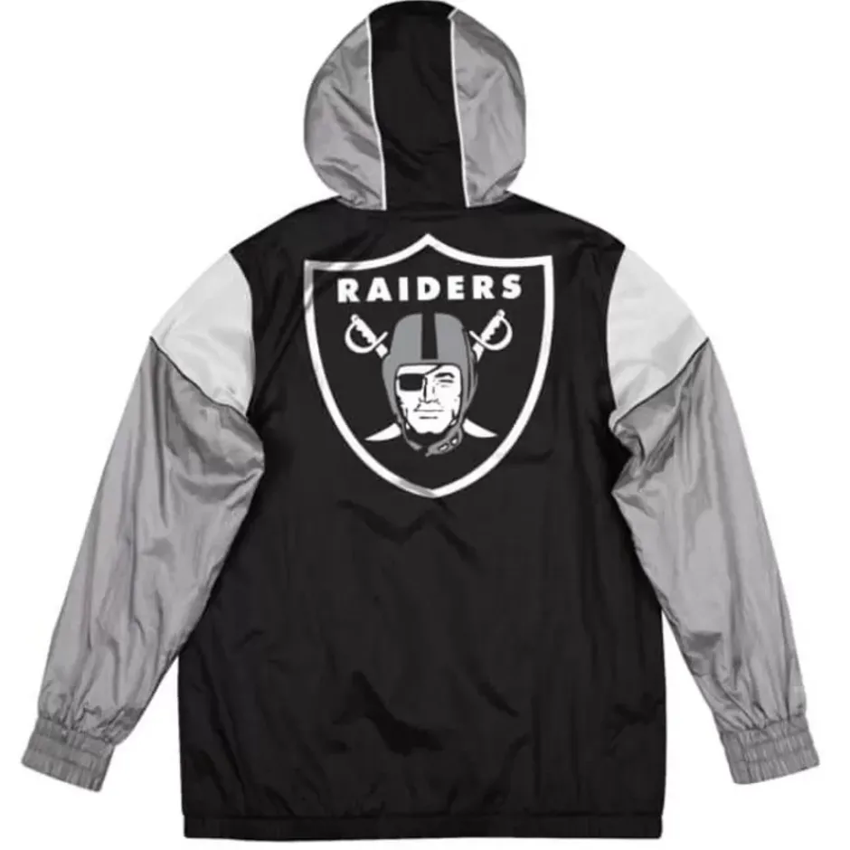 Men Mitchell & Ness Jackets & Outerwear-Highlight Reel Windbreaker Oakland Raiders