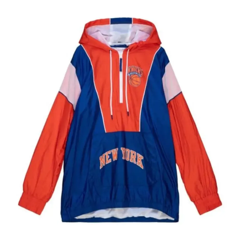 Men Mitchell & Ness Jackets & Outerwear-Highlight Reel Windbreaker New York Knicks