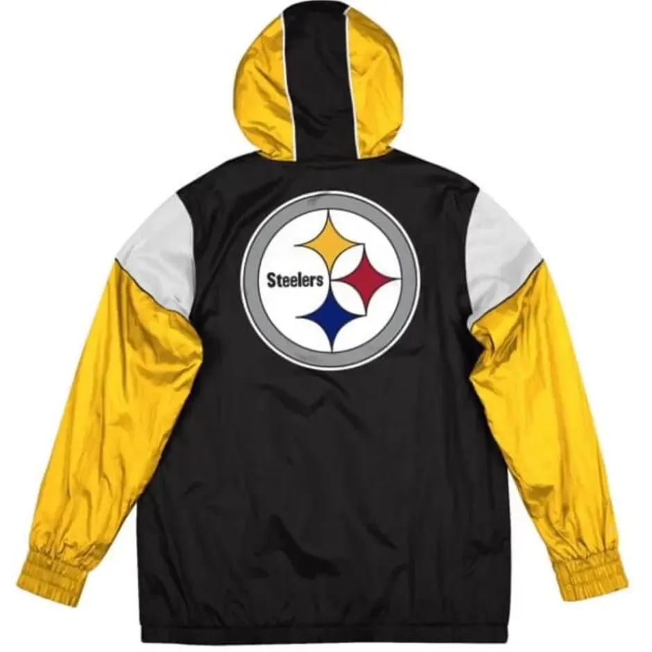 Men Mitchell & Ness Jackets & Outerwear-Highlight Reel Windbreaker Pittsburgh Steelers