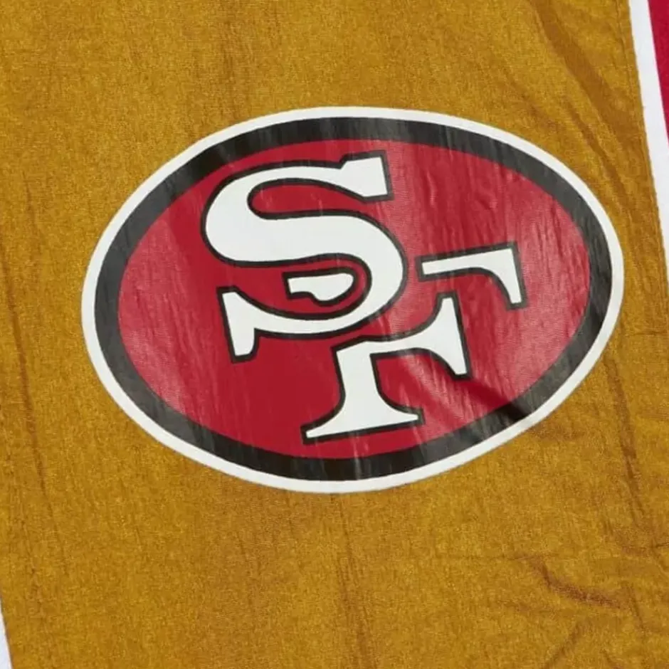 Men Mitchell & Ness Jackets & Outerwear-Highlight Reel Windbreaker San Francisco 49Ers
