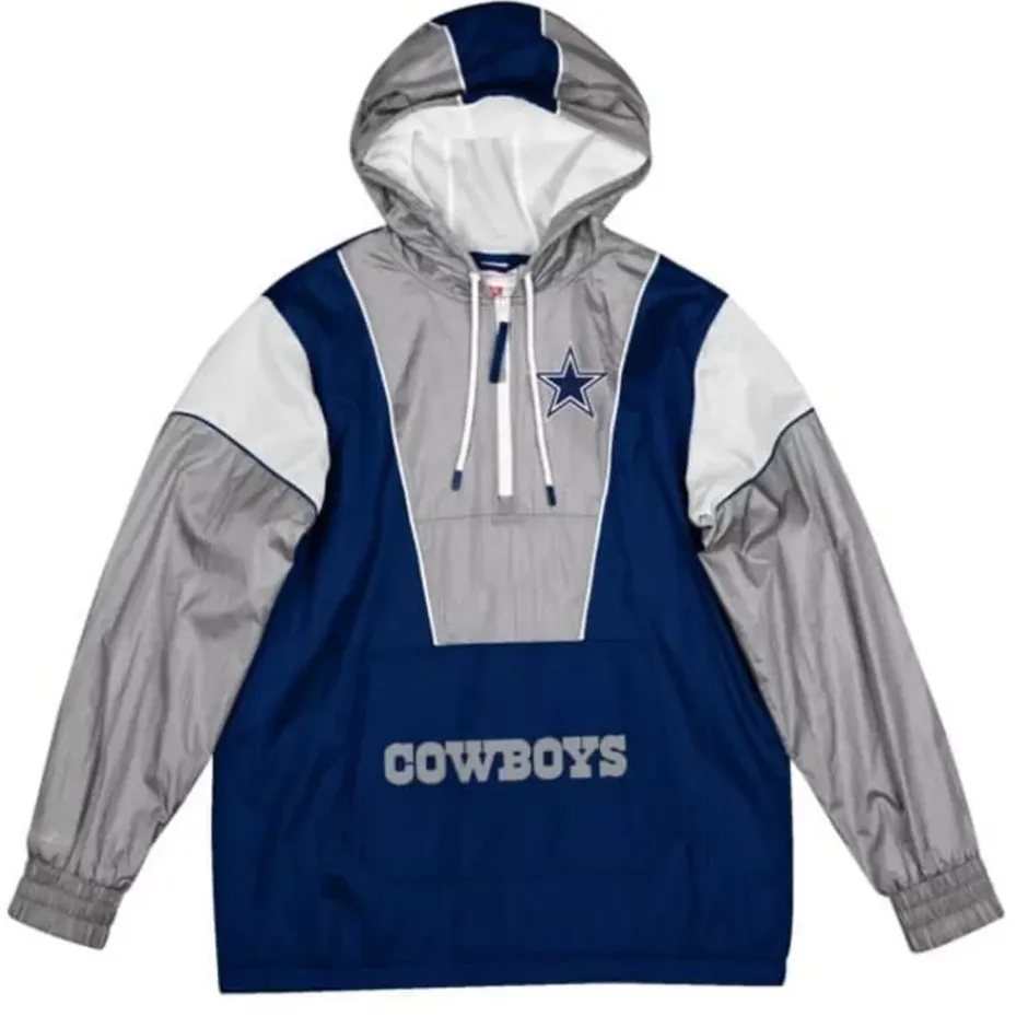 Men Mitchell & Ness Jackets & Outerwear-Highlight Reel Windbreaker Dallas Cowboys
