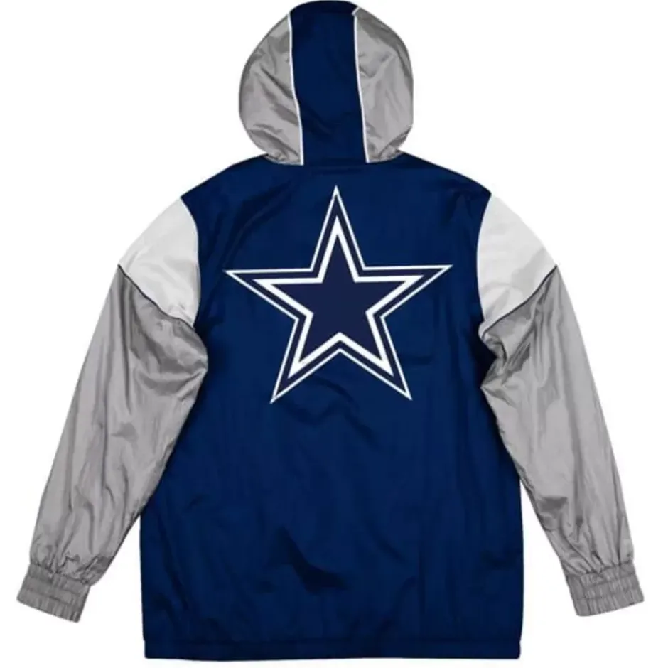 Men Mitchell & Ness Jackets & Outerwear-Highlight Reel Windbreaker Dallas Cowboys