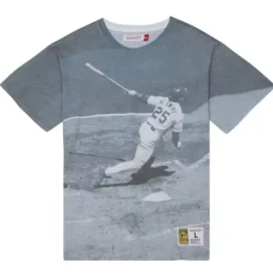 Men Mitchell & Ness T-Shirts & Tops-Highlight Sublimated Player Tee St. Louis Cardinals Mark Mcgwire