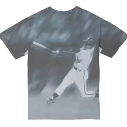 Men Mitchell & Ness T-Shirts & Tops-Highlight Sublimated Player Tee Kansas City Royals George Brett