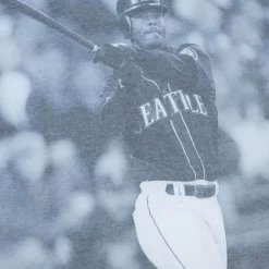 Men Mitchell & Ness T-Shirts & Tops-Highlight Sublimated Player Tee Seattle Mariners Ken Griffey Jr