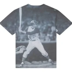 Men Mitchell & Ness T-Shirts & Tops-Highlight Sublimated Player Tee Pittsburgh Pirates Roberto Clemente