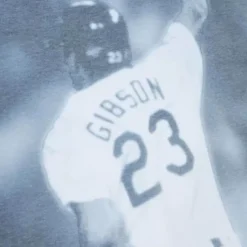 Men Mitchell & Ness T-Shirts & Tops-Highlight Sublimated Player Tee Los Angeles Dodgers Kirk Gibson